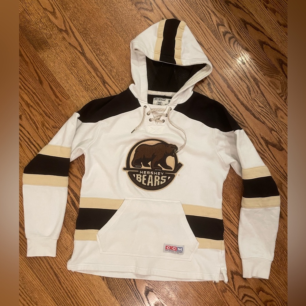 CCM Hershey Bears Hoodie - Cream and Black